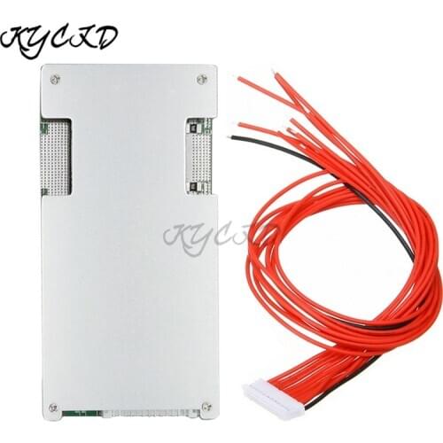 Li-ion 3.6V/3.7V BMS 14S 52V 45A Lithium Battery Balance Board 18650 Charging PCB Equalization with Cable For Ebike Escooter