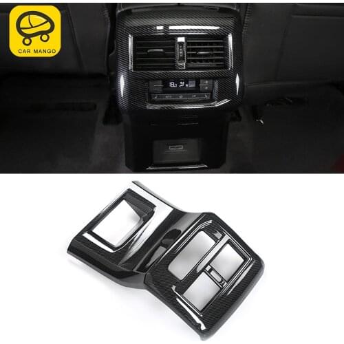 CarMango Car Accessories Rear Back Air Vent Outlet Trim Sticker Cover Frame Decoration for Volkswagen Atlas Teramont 2017-2019