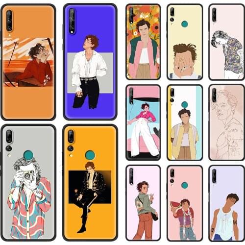 Aesthetic Harry style art Luxury Phone Case for Huawei Y5 Y6 Y7 Y9 Prime 2019 Y9s Y5p Y6p Y7p Y8p Y6s Y9s Y9a TPU Black Cover