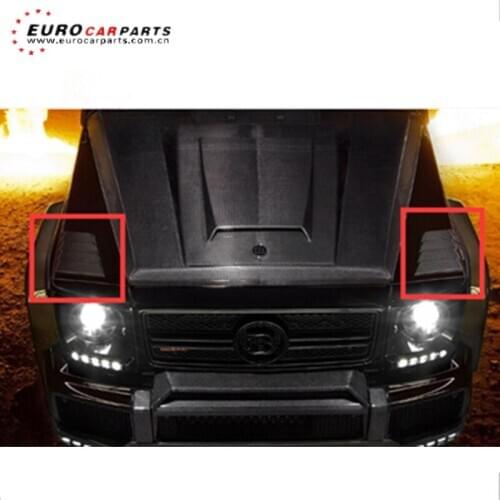 G class w463 B style hood side vents for W463 G350 G500 G55 G63 G65 Carbon Fiber hood front side vent sticker cover