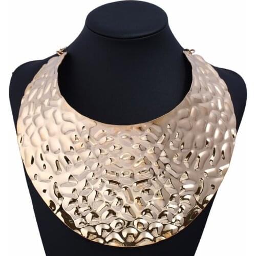 LZHLQ Chunky Punk Style Necklace Women Collar Necklace Fashion Girls Jewelry