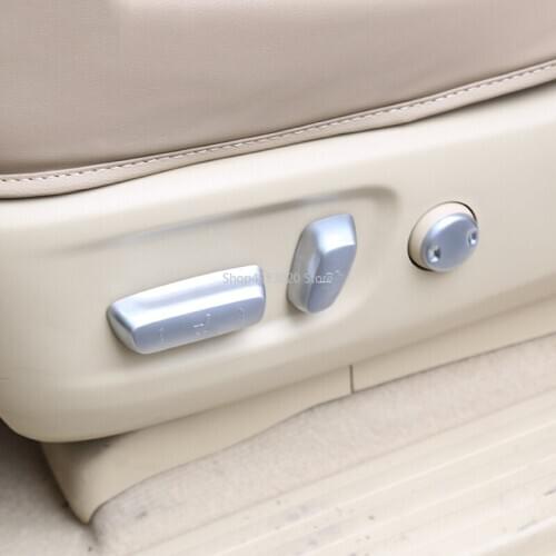 ABS Chromear Seat adjustment sequin seat switch For Lexus NX NX200 300h 2015 2016 car slyling Accessories 5PCS