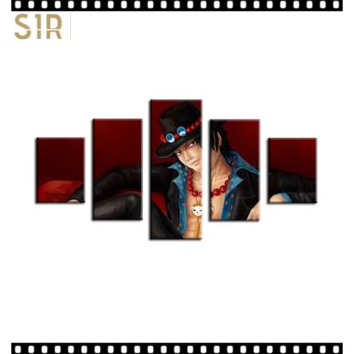 Anime Movie Posters Wall Art 5 Pieces Canvas Painting Poster Pictures Home Decor Living Room HD Printed Poster Wall Painting