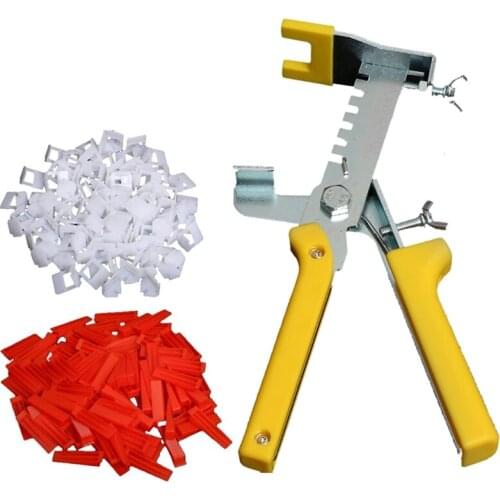 Pliers+300Pcs Clips+100Pcs Wedges Tile Leveling System Levelling Spacer Au Ceramic Floor Pliers Locator Insert Installation Prom