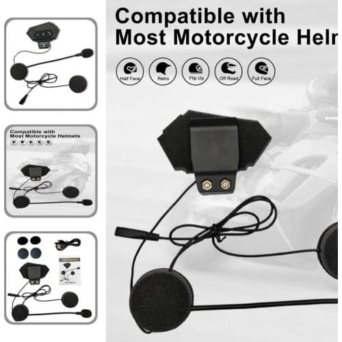 Practical Helmet Earphone Automatic Answering Rechargeable Long Endurance Rechargeable Handsfree Wireless Helmet Headset