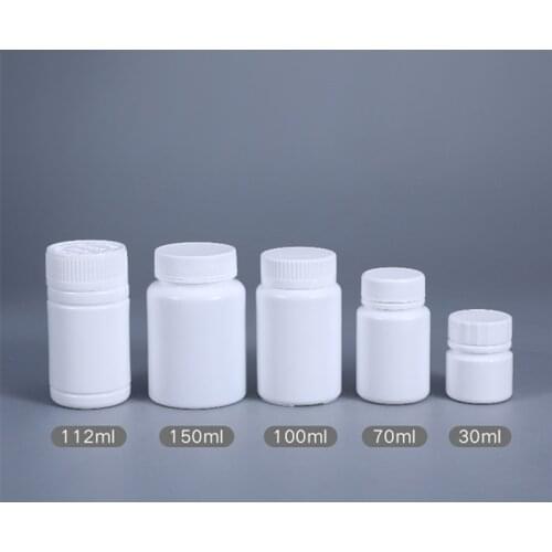 Empty plastic Medicine Bottles with screw cap Pill Tablet Container 20ML,30ML,40ML,50ML,70ML,100ML,150ML,170ML,200ML