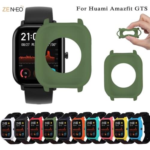 Protective Case For Xiaomi Huami Amazfit GTS Smart Watch Soft Silicone Shell For Amazfit GTS Cover Wristband Accessories