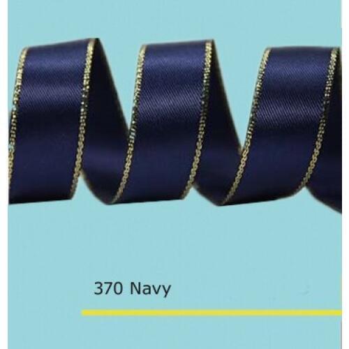 1-1/2" inch(38mm) Gold Metallic Edge Satin Ribbons 35colors in stock