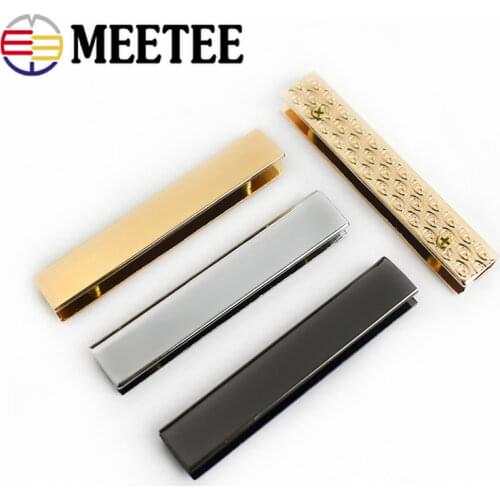 5/10/20pcs 52x10mm Bag Belt Tails Plugs Stoppers Strap Clasp Screw Purse Decor End Clip Edges Corner Protector DIY Leather Craft