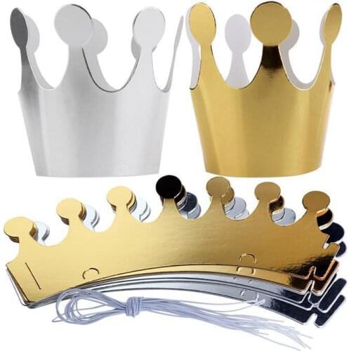 10Pcs/Set Birthday Crown Cap Party Wedding Holiday DIY Decoration