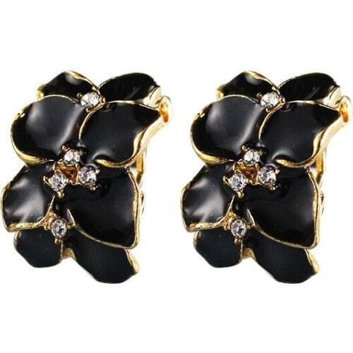 2021 New Trend Cubic Zirconia Crystal Stud Earrings for Women Ear Cuff Piercing Earring Wedding Party Dinner Jewelry Accessories