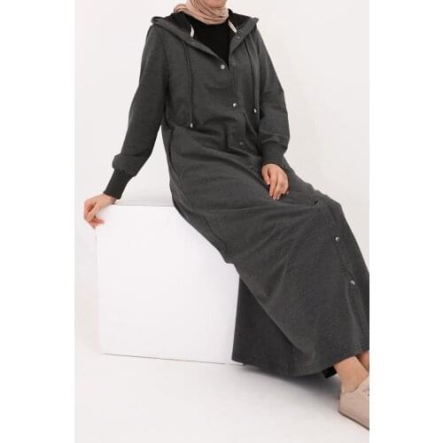 Hooded Eyelet Abaya