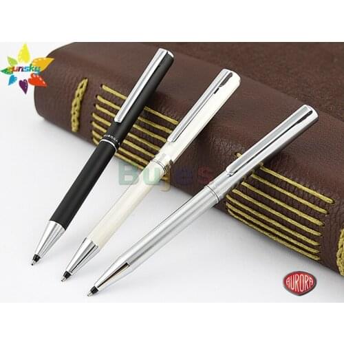 AURORA Magellano A40 Ballpoint pen Retractable Rotary Slim penholder black 0.7mm Adult Signature pen office business supplies