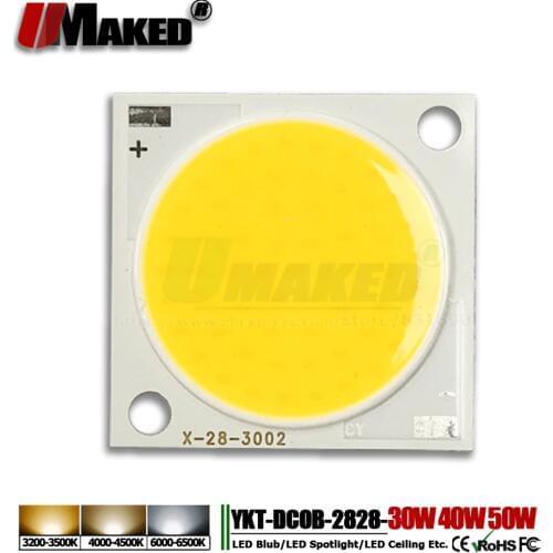 5pcs New Flip LED Chips 30W 40W 50W 2828 Light 25mm SMD COB diode 14x30mil Light Beads for LED Bulb Ceiling spotlight Lamps diy