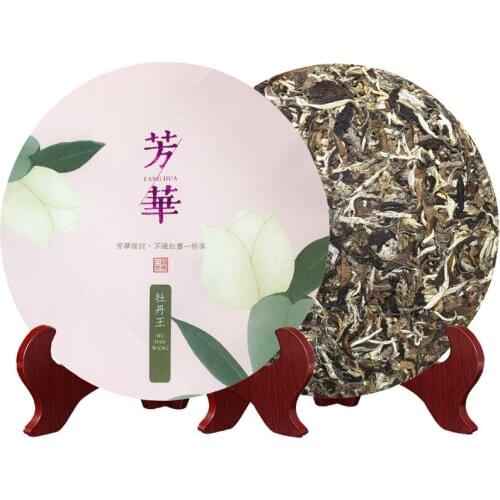 FUDING White Tea Cake White Hair Silver Needle Aged Flower Sweet White Peony Health Care Gift