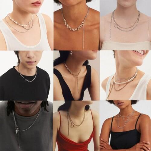 Personalized Fashion Simple Necklace Top Design Necklace Works Hip Hop Style Men and Women Same Necklace