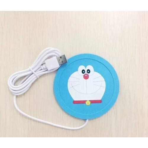 Heater Cartoon USB Cup Pad Warmer Silicone Heater for Milk Tea Coffee Mug Hot Drinks Beverage Cup Mat Pad lin5030
