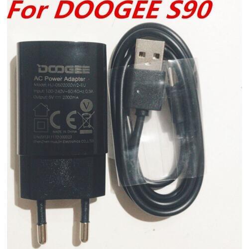 New Original DOOGEE S90 USB Power Adapter Charger EU Plug Travel Switching Power Supply+Type-C Usb Cable Data Line