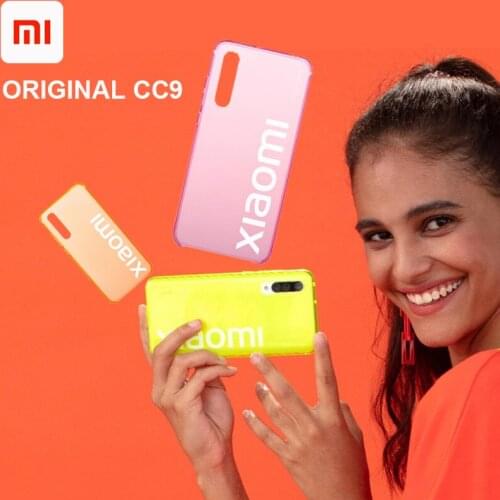 Original Xiaomi CC9 Fluorescent Jelly Case Ultra Slim Light PC Cover for Original Xiaomi CC9 Protective Shell Fashion Case