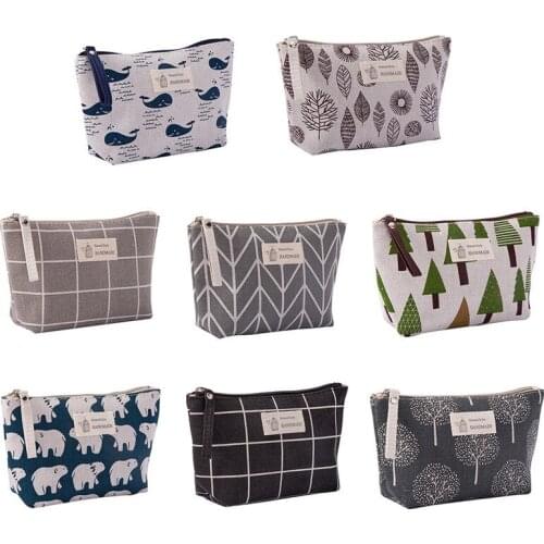 Portable Makeup Bag Home High Capacity Bathroom Cosmetic Storage Bag Ladies Travel Organizer Student Dustproof Pencil Case