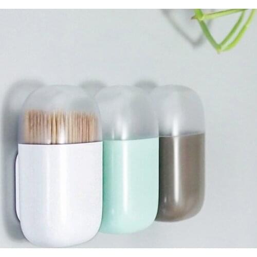 Simple Magnetic Toothpick Holder Container Portable Toothpick Box Refrigerator Microwave Oven Household Toothpick Dispenser Gift