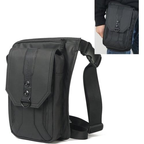 Motorcycle Rider Men Leg Drop Waist Bag Travel Messenger Cross Body Waterproof Male Nylon Belt Hip Thigh Bags Fanny Pack