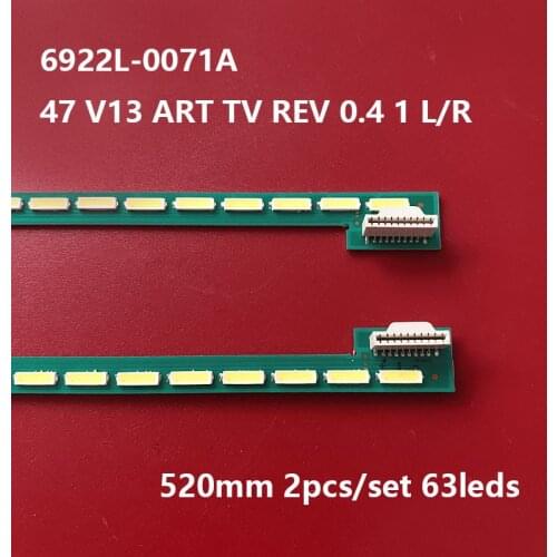 2pcs LED backlight strip For LG 47LA660S 47LA740S 47LA660V 47LM6700E 47PFL6007 47LA6918 LC470EUH PF P1 F1 6922L-0071A 0029A