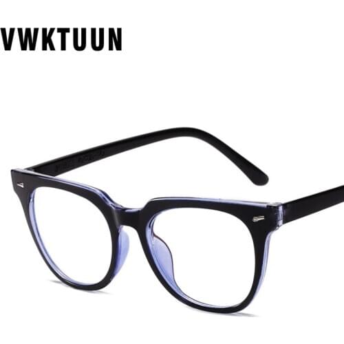VWKTUUN Rivert Vintage Glasses Frames Women Men Glasses Square Anti Blue Light Eyeglasses Frames Men Oversized Glasses Frames