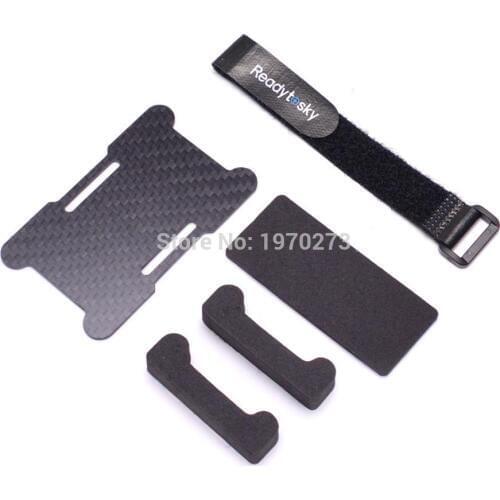 Battery Holder Plate Protection Board Carbon Fiber 1.5mm & battery belt For QAV-X 214 210mm ZMR200 X FPV Racing Drone