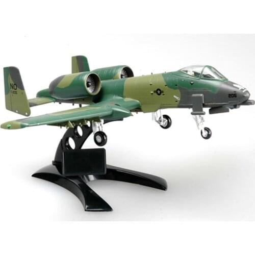 1/72 WWII A-10 Thunderbolt II Fighter With Bracket Platinum Collectiible Assembled Model Finished Model Easymodel Toy