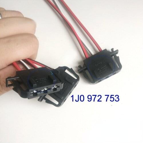 1PCS For VW Bora Audi A6 A4 Blower Harness Plug Automotive Fan Connector Cable 1J0 972 753
