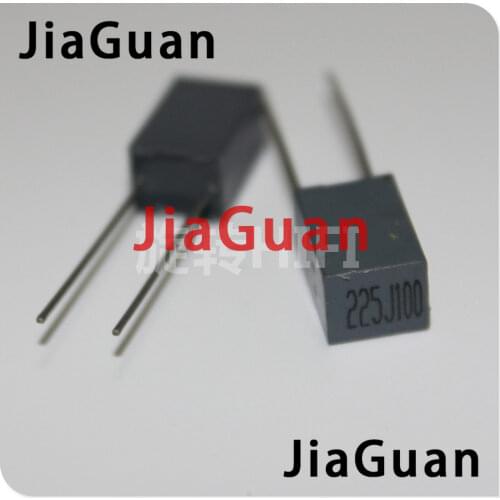 10pcs Xiamen Faratronic CL23B 2.2UF 100V 2U2 P5MM FARA CL23 225 gray film capacitor 2.2uf/100v 225/100V 2200NF