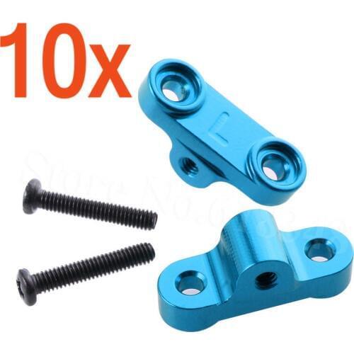 10x Aluminum Rear Upper Tie Rod Mount Base 0039 For WLtoys 12428 12423 1/12 RC Car Crawler Short Course Truck Spare Metal Parts