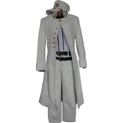 2019 JoJos Bizarre Adventure Costume Kujo Jotaro Leather Cosplay Costume with hat full set Custom made