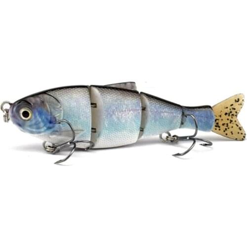 2021 4 Segment Pike Swimbait 14cm 37g Big Glide Bait Lifelike Multi Jointed Lure Muskie Walleye Bass Fish Lure Sea Fishing Bait
