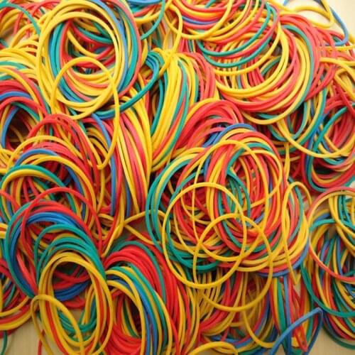 250G/pack multiple colored rubber bands for wholesale High-Quality strong elastic