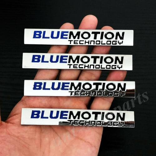 4x Metal Chrome Blue Motion Technology Car Trunk Emblem Badge Decals Sticker
