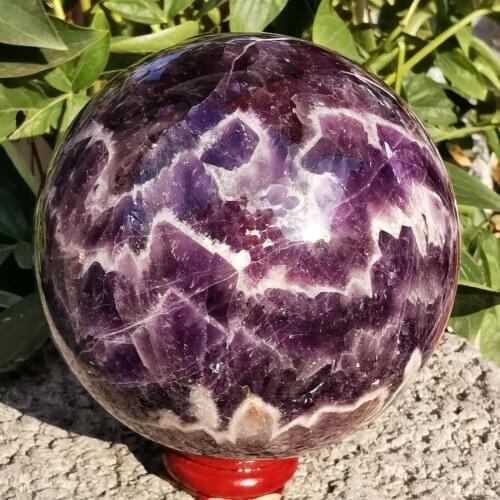 50/90mm Natural amethyst stone quartz crystal ball beautiful purple quartz healing crystals