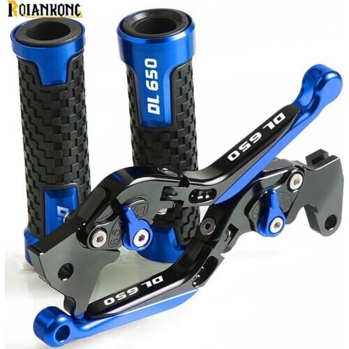 For Suzuki DL650 V-STROM 2004 2005 2006 2007 2008 2009 2010 Motorcycle Clutch Brake Lever Aluminum Adjustable Foldable Levers