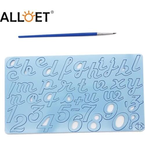 Cake Tool Acrylic Baking Mold Reusable Cute Letter Fondant Mold DIY Biscuit Cake Pressing Decorating Tools Embossed Cutter Mold