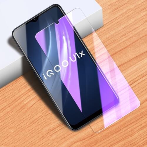 JGKK 9H Anti Blue Tempered Glass for VIVO IQOO Neo3 Neo5 5G Z1 Z1X U1 U1X U3 Screen Protector for IQOO Neo 3 5 5G Glass