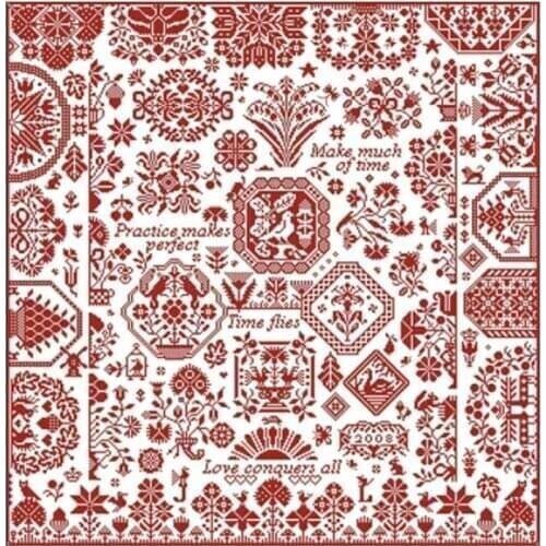 Jigsaw Garden Time flies patterns Counted Cross Stitch 11CT 14CT 18CT DIY Chinese Cross Stitch Kits Embroidery Needlework Sets