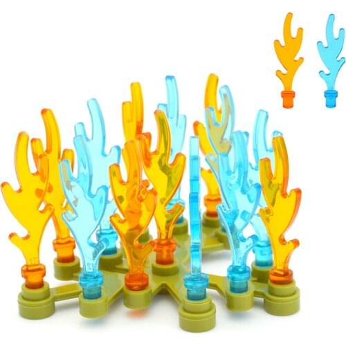 DIY Educational MOC Building Blocks Assembles Particles Big Flame Bricks creative Toys For Children Compatible with 6126