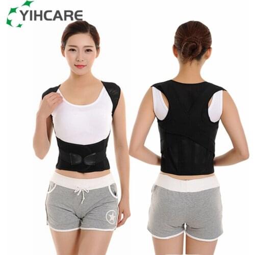 YihCare Corset Back Posture Corrector Brace Back Shoulder Support Posture Correction Belt for Men Women Student M/L/XL/XXL/XXXL