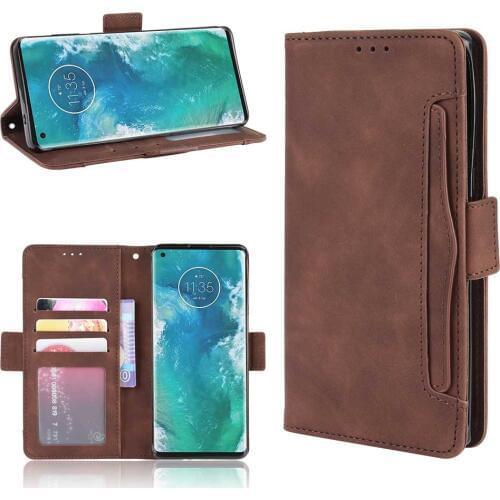 Leather Flip phone case for Moto One Hyper / G8 Power / G Stylus / G Power / E7 / G8 / EDGE plus back Cover with stand Coque
