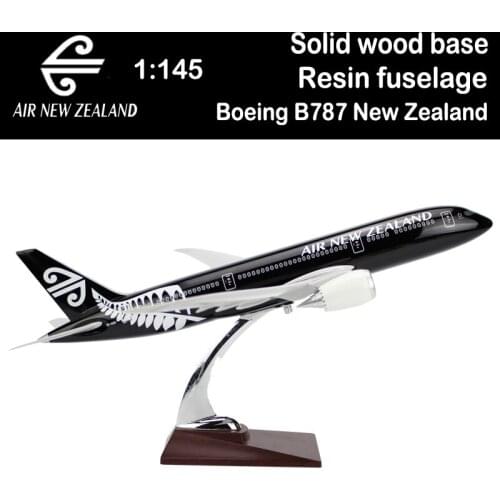 1/145 Scale 43cm Airplane Boeing B787 Dreamliner Aircraft Black New Zealand Airlines Model Diecast Plane Airliner Gift Adult Toy