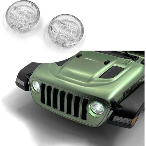AXIAL SCX10 III Wrangler Car Shell Upgrade Kit Lamp Light Lens Transparent Front Headlight Cover Lamp Shade