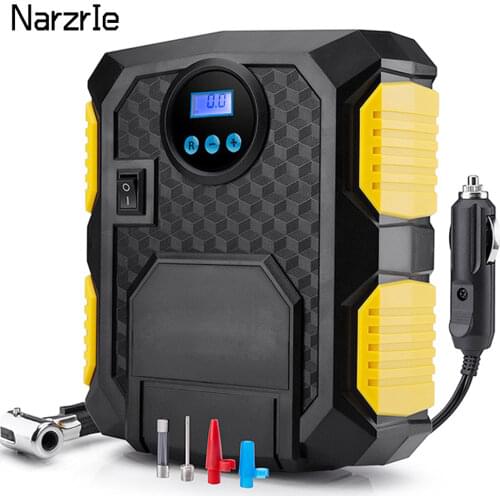 Portable Car Air Compressor mini Electric Tyre Air Pump Compressor DC 12 V 150 PSI Digital Preset Tire Pressure Pump Inflator