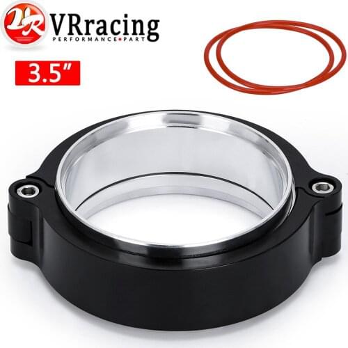 VR- Exhaust V-band Clamp w Flange System Assenbly Anodized Clamp For 3.5" OD Turbo Dump Pipe VR-VCE04