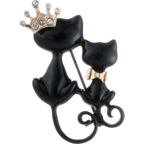 Броши с кошками на одежду OneckOha China At AliExpress